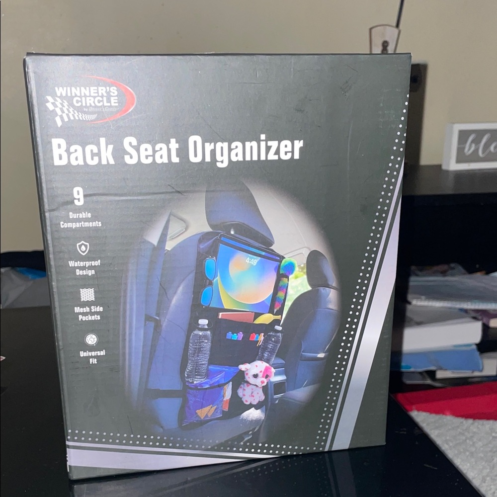 Black Back Seat Organizer